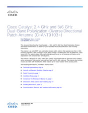 Cisco Catalyst C-ANT9103 Series Manual