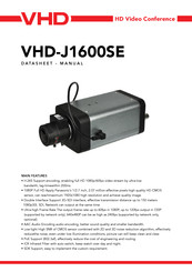 VHD VHD-J1600SE Data Sheet / Manual