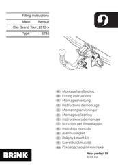 Brink 5746 Fitting Instructions Manual