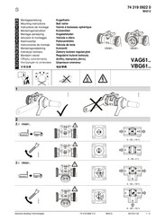 Siemens VBG61 Series Mounting Instructions