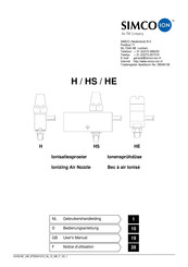 ITW Simco-Ion HE User Manual