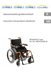 REHASHOP E-Tiger KREHA-2500-43 Instruction Manual