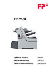FP FPi2500 Operator's Manual