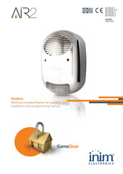 INIM Electronics Air2-Hedera-F Installation And Programming Manual