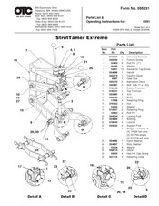 SPX OTC StrutTamer Extreme Parts List & Operating Instructions