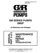 GORMAN-RUPP SM2F Manual