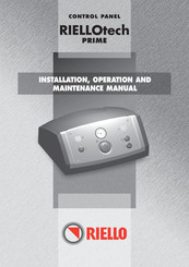 Riello 20010820 Installation, Operation And Maintenance Manual
