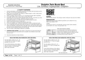 Night & Day Furniture Dolphin Twin Bunk Bed Assembly Instructions Manual