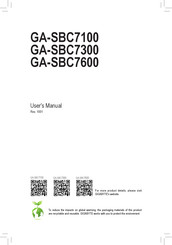 Gigabyte GA-SBC7100 User Manual