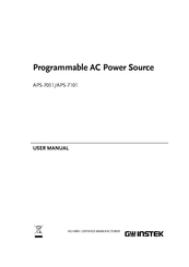 GW Instek APS-7051 User Manual