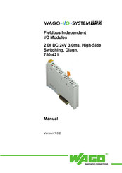 WAGO I/O SYSTEM 750 750-421 Manual