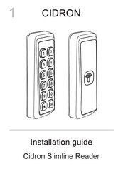 Seriline Cidron Slimline VG3 Installation Manual