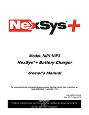 EnerSys NexSys+ NIP1 Owner's Manual