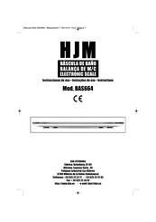 HJM BAS664 Instructions Manual