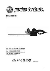 elem garden technic THE6024RH Original Instructions Manual