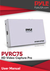 Pyle PVRC75 HD Video Capture Pro User Manual