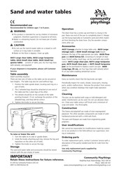 Community Playthings A631 Manual