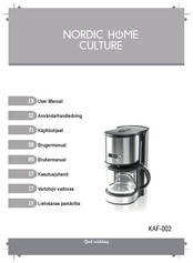 Nordic Home Culture KAF-002 User Manual