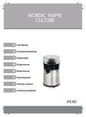 Nordic Home Culture JPS-003 User Manual