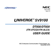 Nec UNIVERGE SV9100 DT930 User Manual