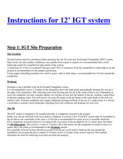 In-Ground Trampolines 12' IGT system Instructions Manual