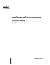 Intel Pentium III Processor/840 Manual