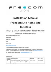 Freedom Lite Home 5/4 Installation Manual