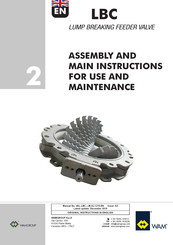 WAM LBC0200 Assembly And Main Instructions For Use And Maintenance