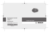 Bosch 2 608 000 684 Manual