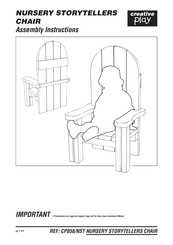 Creative Play NURSERY STORYTELLERS CHAIR Assembly Instructions Manual