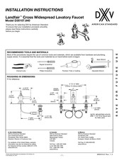 Dxv Landfair D35107.840 Installation Instructions Manual