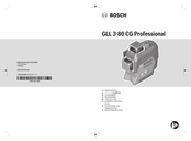 Bosch GLL 3-80 CG Original Instructions Manual