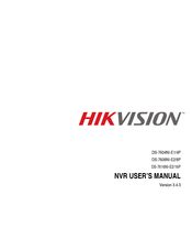 Hikvision Ds 7600 Series Manuals Manualslib