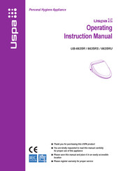 Uspa UB-6635RS Operating Instructions Manual