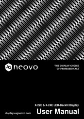 AG Neovo X-24E User Manual