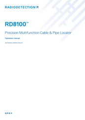 Radiodetection RD8100 Operation Manual