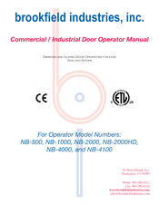 Brookfield Industries NB-500 Manual