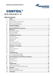 Aquametro Oil & Marine CONTOIL VZFA II Mounting And Operating Instructions
