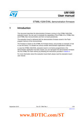 ST STM8L1528-EVAL User Manual