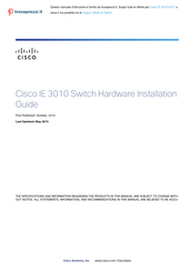 Cisco IE 3010 Hardware Installation Manual
