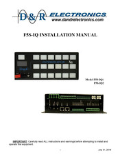 D&R ELECTRONICS F5RS-IQ2 Installation Manual