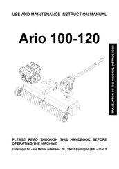 Caravaggi Ario 100 Series Use And Maintenance Instruction Manual