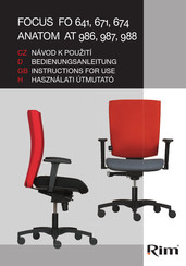 RIM ANATOM AT 986 Instructions For Use Manual