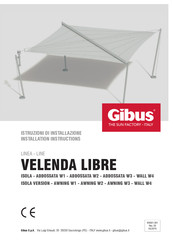 Gibus VELENDA LIBRE AWNING W3 Installation Instructions Manual