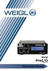WEIGL ProI/O Servo Instruction Manual