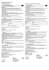 Elobau 153 Series Translation Of The Original Operating Instructions