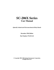 National Instruments SC-206X Series User Manual