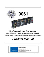 Cobalt Digital Inc 9061 Product Manual
