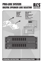 RCS AUDIO-SYSTEMS PRM-108A Operating Instructions Manual