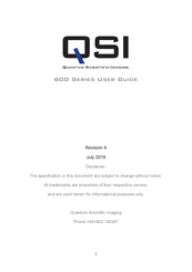 QSI 600 WSG User Manual